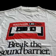 「maxell Tシャツ」マクセル ノベルティ 企業モノ maxell 復刻 tシャツ gildan ボディ - メルカリ