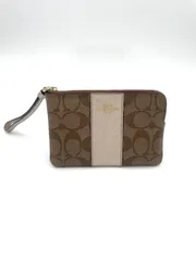 COACH  コーチ　リストレット　シグネチャー柄　ポーチ