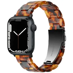 Daturusアップルウォッチストラップ 樹脂ベルト ステンレス留め金 互換Apple Watch series10/9/8/7/6/SE/5/4/3/2/1 サイズ38mm/40mm/41mm/(42mm Series 10)アップルウォッチストラップ …
