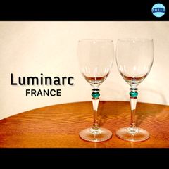 ◆Luminarc／リュミナルク◆ワイングラス◆ペア◆アルク社◆フランス◆