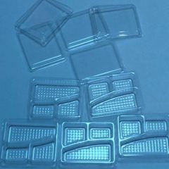 ミニチュア　NO-32　透明　お弁当容器　蓋付き　5枚入れ