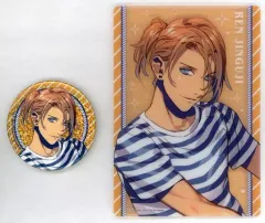 【中古】グッズセット 神宮寺レン ホロ缶バッジ＆クリアカードセット 「ブロッコリーオンラインくじ うたの☆プリンスさまっ♪ PRINCE SUMMER! 2015 Ver.」 D-5賞