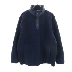 UNIQLO ユニクロ ホワイトマウンテニアリング コラボ フリースジャケット S ネイビー x White Mountaineering プルオーバー メンズ 古着