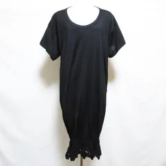 #snc ズッカ zucca ワンピース M 黒 ブラック 半袖 裾レース レディース [729204]のサムネイル