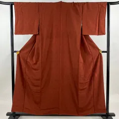 特価商品  人間国宝中村勇二郎師の落款付＊正絹江戸小紋＊サーモンオレンジ 着物・浴衣