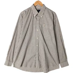 古着 ラルフローレン Ralph Lauren 長袖 ボタンダウンストライプシャツ メンズXL相当/eaa551937