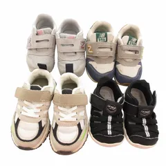 ニューバランス NEW BALANCE ZARA IFME ベビーシューズ スニーカー サンダル 4点セット まとめて ロゴ 12.0-13.5cm 黒 ブラック グレー マルチカラー /VU● 0120