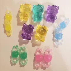 サンリオ　ハローキティ　平成レトロ　アクリルフィギュア　繋ぎパーツ　セット　まとめ売り