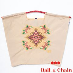 【正規品】 ボールアンドチェーン (ハワイアンキルト /ベージュ) Lサイズ  トートバッグ