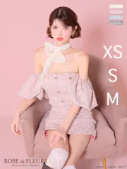 ピンク (fm3269) XSサイズあり【ROBE de FLEURS/ローブドフルール】ニットツイード/ オフショル/ セットアップ/ タイト/ ミニドレス/ キャバドレス/ ナイトドレス