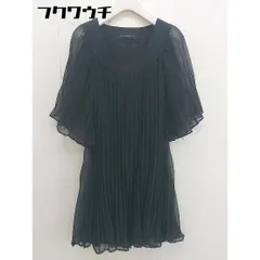 ◇ green label relaxing UNITED ARROWS 五分袖 ミニ ワンピース ブラック ホワイト系 レディース  【1112220003859】