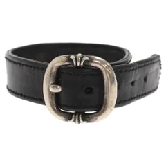 CHROME HEARTS (クロムハーツ) GUNSLINGER ガンスリンガー クロスボール レザーブレスレット シルバー/ブラックのサムネイル
