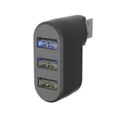 カシムラ(Kashimura) USB-A充電ポート ×1 を 3ポート へ増設 / 端末2台以上を同時に充電 NDC-053
