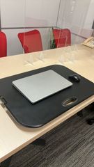 リフトアップデスク ブラック  天板のレバーで簡単に上下昇降可能 6段階の高さ調整
