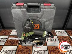♭【中古品】マックス MAX 41mm高圧ターボドライバー ねじ打ち機 HV-R41G5-MG ミリタリーグリーン ケース【中古】