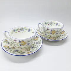 ハドンホールブルー ペア カップ＆ソーサー ミントン