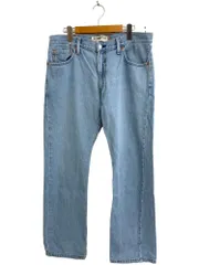 Levi’s (リーバイス) 505 STRAIGHT FIT ストレートフィット デニムパンツ ストレート ジーンズ ボトム 無地 ユーズド W34×L30 ライトブルー メンズ/004