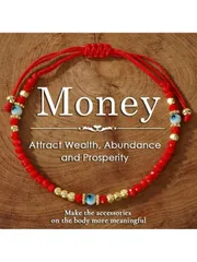 ジュエリー レディース ブレスレット ビーズ ボヘミアン デザイン レッド クリスタルビーズブレスレット ゴールドアクセント ブルーの悪魔の目 - 富を惹きつける、友人や家族への贈り物に最適、上品なビンテージスタイ