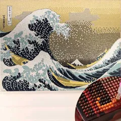 ダイヤモンドフィックス（ DIAMOND FIX）浮世絵コレクション　富嶽三十六景 神奈川沖浪裏　ビーズキット (箱) DF-T10-4847
