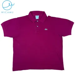 【ヴィンテージ】90s ラコステ ポロシャツ ペルー製 サイズ6 ワインレッド シングル