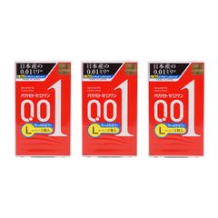 [3個セット]OKAMOTO オカモトコンドームズ オカモト ゼロワン 0.01ミリ Lサイズたっぷりゼリー 3コ入 ポリウレタン (PU) 岡本[ネコポス]