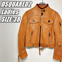 【国内古着】DSQUARED2　ディースクエアード2　レザージャケット　レディース　サイズ表記38