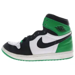 NIKE (ナイキ) AIR JORDAN 1 RETRO HIGH OG LUCKY GREEN エアジョーダン ラッキーグリーン ハイカットスニーカー US8.5/26.5cm グリーン/ブラック/ホワイト DZ5485-031