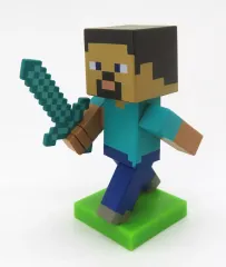 【中古】トレーディングフィギュア スティーブ 「マインクラフト ボビングフィギュア vol.1」
