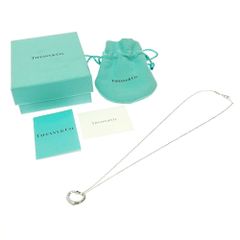 【中古】【箱付き】 TIFFANY&Co. ティファニー シルバー エルサペレッティ オープンハート 1P ネックレス 3.5g ピンク 925刻印 412048 ネックレス