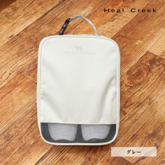 Heal Creek/シューズケース 003-88403  シューズバッグ メッシュ切替 バックル付き ゴルフ ヒールクリーク 新品/グレー/ki245/