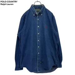 POLO COUNTRY ポロカン　デニムシャツ　長袖　メンズ　S 古着 POLO COUNTRY ポロカン デニムシャツ 長袖 メンズ S 古着 - メルカリ
