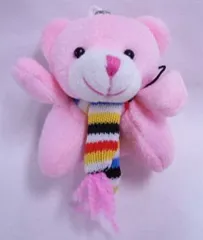 【中古】ストラップ(キャラクター) クマ(ピンク) ストラップ
