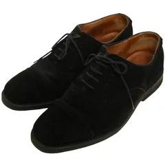 良品】ジョセフチーニー アローズ別注 スエード セミブローグ 黒 6相当