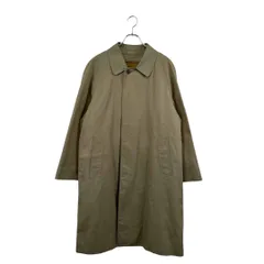 Burberry◆ステンカラーコート バーバリー  無地 ベージュ系 ライナー付 メンズ サイズ L程度 10