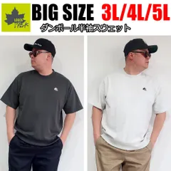 メンズ 大きいサイズ ブランド ロゴスパーク LOGOS Park Tシャツ スウェット素材 半袖 3L 4L 5L グレー カーキ ネイビー オーバーサイズ ビックシルエット プリント ワンポイント レディース ユニセックス ペア 10001856