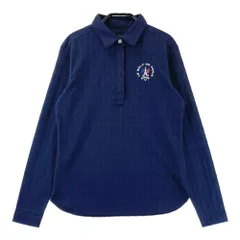 サイズ：M CALLAWAY キャロウェイ  長袖ポロシャツ エッフェル塔柄 ネイビー系 [240101392215]# ゴルフウェア レディース ストスト