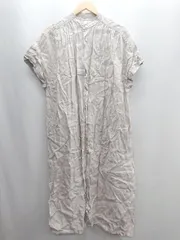 ◇ ⊂ niko and … ニコアンド タック入り ロング丈 ワンピース サイズM ベージュ レディース E  【1501230049801】