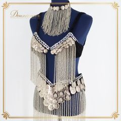 BanuRosa ベリーダンス トライバル用ベルト 留め金無し(安全ピン使用