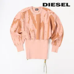 新品・未使用 ディーゼル DIESEL プルオーバーニットセーター レディース ドロップショルダー ワイドリブ サイドジップ M-ALABAMA