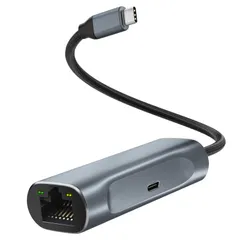 【人気商品】RJ45 ギガビットイーサネットType-C to USB-C LANイーサネットコンバータ 1000Mbps高速 1Gbps】イーサネットアダプタ iPhone PD充電+RJ45 15/MacBook/iPad 2-IN-1有線LANアダプター