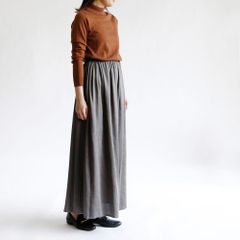 美品☆DOUBLE MAISONドゥーブルメゾン グランマスカート＊ネイビー濃紺