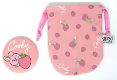【中古】グッズセット COOKY(ジョングク) ミラー＆巾着セット(フルーツ) 「BT21」