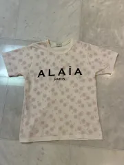 ALAÏA アライア　アイボリー ロゴ　再構築　長袖Tシャツ ALAÏA アライア アイボリー ロゴ 再構築 長袖Tシャツ ALAIA