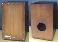 ＮＩＳＳＩカホン（上質ケース付）〜ブラウンヘッド〜 〈ラテン パーカッション 箱ドラム Cajon〉