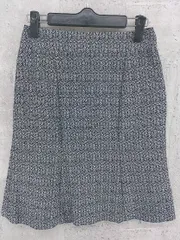 ◇ UNTITLED アンタイトル 膝丈 スカート 1サイズ ホワイト ブラック レディース 【中古】 【1002798921511】