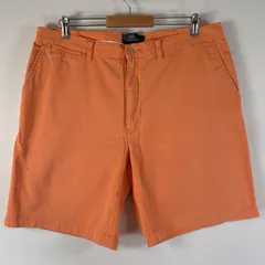古着 90's/90年代 ポロバイラルフローレン Polo by Ralph Lauren ショートパンツ ポロチノ 大きいサイズ チノパン w38  オレンジ メンズ
