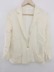 ◇ Jewel Changes UNITED ARROWS 金ボタン 大人女子 長袖 ジャケット サイズ36 アイボリー レディース E  【1306080005539】