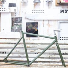 【新品】FUN SOUPRA ピストフレーム ヘッドパーツ付き オリーブグリーン 緑 550mm シングルスピード