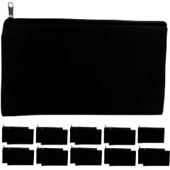 【描いて塗れるポーチ】Chicer ポーチ 無地 (20個セット) マルチケース 小物入れ キャンバス生地 化粧ポーチ 旅行用ポーチ 旅行 可愛い メンズ レディース 小さめ ノベルティ 粗品 ジッパー式ファイル袋 (ベージュ) [ベージュ]