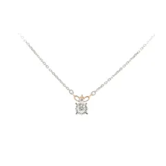 4℃ プラチナ ネックレス トリロジー3連 大粒ダイヤ 0.372ct